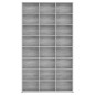 vidaXL CD-Regal Grau Sonoma 102x23x177,5 cm Holzwerkstoff vidaXL CD-Regal Grau Sonoma 102x23x177,5 cm Holzwerkstoff