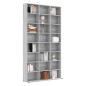 vidaXL CD-Regal Grau Sonoma 102x23x177,5 cm Holzwerkstoff vidaXL CD-Regal Grau Sonoma 102x23x177,5 cm Holzwerkstoff