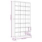 vidaXL CD-Regal Grau Sonoma 102x23x177,5 cm Holzwerkstoff vidaXL CD-Regal Grau Sonoma 102x23x177,5 cm Holzwerkstoff