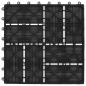 22 Stk. Terrassenfliesen 30 x 30 cm 2 qm WPC Schwarz 22 Stk. Terrassenfliesen 30 x 30 cm 2 qm WPC Schwarz