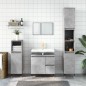 vidaXL Badschrank Betongrau 65x33x60 cm Holzwerkstoff vidaXL Badschrank Betongrau 65x33x60 cm Holzwerkstoff