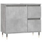 vidaXL Badschrank Betongrau 65x33x60 cm Holzwerkstoff vidaXL Badschrank Betongrau 65x33x60 cm Holzwerkstoff