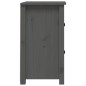 vidaXL Nachttisch Grau 40x35x61,5 cm Massivholz Kiefer vidaXL Nachttisch Grau 40x35x61,5 cm Massivholz Kiefer