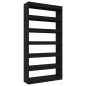 vidaXL Bücherregal/Raumteiler Schwarz 100×30×198 cm Holzwerkstoff vidaXL Bücherregal/Raumteiler Schwarz 100×30×198 cm Holzwerkstoff
