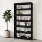 vidaXL Bücherregal/Raumteiler Schwarz 100×30×198 cm Holzwerkstoff vidaXL Bücherregal/Raumteiler Schwarz 100×30×198 cm Holzwerkstoff