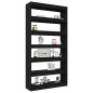 vidaXL Bücherregal/Raumteiler Schwarz 100×30×198 cm Holzwerkstoff vidaXL Bücherregal/Raumteiler Schwarz 100×30×198 cm Holzwerkstoff
