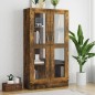 vidaXL Vitrinenschrank Räuchereiche 82,5x30,5x150 cm Holzwerkstoff vidaXL Vitrinenschrank Räuchereiche 82,5x30,5x150 cm Holzwerkstoff