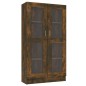 vidaXL Vitrinenschrank Räuchereiche 82,5x30,5x150 cm Holzwerkstoff vidaXL Vitrinenschrank Räuchereiche 82,5x30,5x150 cm Holzwerkstoff
