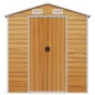 vidaXL Gerätehaus Hellbraun 191x725x198 cm Verzinkter Stahl vidaXL Gerätehaus Hellbraun 191x725x198 cm Verzinkter Stahl