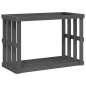vidaXL Outdoor-Kaminholzregal Grau 108x52x74 cm Massivholz Kiefer vidaXL Outdoor-Kaminholzregal Grau 108x52x74 cm Massivholz Kiefer