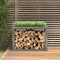 vidaXL Outdoor-Kaminholzregal Grau 108x52x74 cm Massivholz Kiefer vidaXL Outdoor-Kaminholzregal Grau 108x52x74 cm Massivholz Kiefer