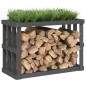 vidaXL Outdoor-Kaminholzregal Grau 108x52x74 cm Massivholz Kiefer vidaXL Outdoor-Kaminholzregal Grau 108x52x74 cm Massivholz Kiefer