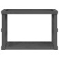 vidaXL Outdoor-Kaminholzregal Grau 108x52x74 cm Massivholz Kiefer vidaXL Outdoor-Kaminholzregal Grau 108x52x74 cm Massivholz Kiefer