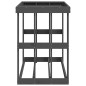 vidaXL Outdoor-Kaminholzregal Grau 108x52x74 cm Massivholz Kiefer vidaXL Outdoor-Kaminholzregal Grau 108x52x74 cm Massivholz Kiefer