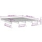 vidaXL Palettenbett Weiß 150x200 cm Massivholz vidaXL Palettenbett Weiß 150x200 cm Massivholz