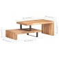 vidaXL 2-tlg. Couchtisch-Set Akazie Massivholz vidaXL 2-tlg. Couchtisch-Set Akazie Massivholz