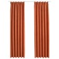 vidaXL Verdunkelungsvorhänge mit Haken 2 Stk. Rostbraun 140x175 cm vidaXL Verdunkelungsvorhänge mit Haken 2 Stk. Rostbraun 140x175 cm