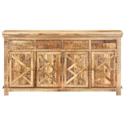 vidaXL Sideboard mit 4 Schubladen 160 x 40 x 85 cm Massivholz Mango