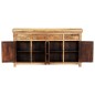 vidaXL Sideboard mit 4 Schubladen 160 x 40 x 85 cm Massivholz Mango vidaXL Sideboard mit 4 Schubladen 160 x 40 x 85 cm Massivholz Mango