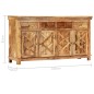 vidaXL Sideboard mit 4 Schubladen 160 x 40 x 85 cm Massivholz Mango vidaXL Sideboard mit 4 Schubladen 160 x 40 x 85 cm Massivholz Mango