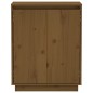 vidaXL Sideboard Honigbraun 60x34x75 cm Massivholz Kiefer vidaXL Sideboard Honigbraun 60x34x75 cm Massivholz Kiefer