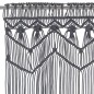 vidaXL Makramee Vorhang Anthrazit 140x240 cm Baumwolle vidaXL Makramee Vorhang Anthrazit 140x240 cm Baumwolle