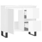 vidaXL Badschrank Hochglanz-Weiß 65x33x60 cm Holzwerkstoff vidaXL Badschrank Hochglanz-Weiß 65x33x60 cm Holzwerkstoff