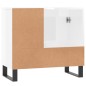 vidaXL Badschrank Hochglanz-Weiß 65x33x60 cm Holzwerkstoff vidaXL Badschrank Hochglanz-Weiß 65x33x60 cm Holzwerkstoff