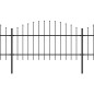 vidaXL Gartenzaun mit Speerspitzen Stahl (1 - 1,25) x 13,6 m Schwarz vidaXL Gartenzaun mit Speerspitzen Stahl (1 - 1,25) x 13,6 m Schwarz