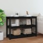 vidaXL Konsolentisch Schwarz 110x40x74 cm Massivholz Kiefer vidaXL Konsolentisch Schwarz 110x40x74 cm Massivholz Kiefer
