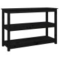 vidaXL Konsolentisch Schwarz 110x40x74 cm Massivholz Kiefer vidaXL Konsolentisch Schwarz 110x40x74 cm Massivholz Kiefer