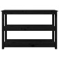 vidaXL Konsolentisch Schwarz 110x40x74 cm Massivholz Kiefer vidaXL Konsolentisch Schwarz 110x40x74 cm Massivholz Kiefer