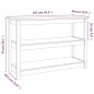 vidaXL Konsolentisch Schwarz 110x40x74 cm Massivholz Kiefer vidaXL Konsolentisch Schwarz 110x40x74 cm Massivholz Kiefer