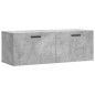 vidaXL Wandschrank Betongrau 100x36,5x35 cm Holzwerkstoff vidaXL Wandschrank Betongrau 100x36,5x35 cm Holzwerkstoff