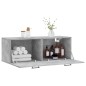vidaXL Wandschrank Betongrau 100x36,5x35 cm Holzwerkstoff vidaXL Wandschrank Betongrau 100x36,5x35 cm Holzwerkstoff