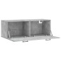 vidaXL Wandschrank Betongrau 100x36,5x35 cm Holzwerkstoff vidaXL Wandschrank Betongrau 100x36,5x35 cm Holzwerkstoff