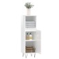 vidaXL Badschrank Hochglanz-Weiß 30x30x100 cm Holzwerkstoff vidaXL Badschrank Hochglanz-Weiß 30x30x100 cm Holzwerkstoff