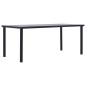 vidaXL Esstisch Schwarz und Betongrau 200 x 100 x 75 cm MDF vidaXL Esstisch Schwarz und Betongrau 200 x 100 x 75 cm MDF