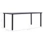 vidaXL Esstisch Schwarz und Betongrau 200 x 100 x 75 cm MDF vidaXL Esstisch Schwarz und Betongrau 200 x 100 x 75 cm MDF