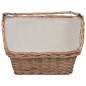 vidaXL Holzkorb mit Tragegriff 61,5 × 46,5 × 58 cm Braun Weide vidaXL Holzkorb mit Tragegriff 61,5 × 46,5 × 58 cm Braun Weide