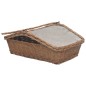 vidaXL Holzkorb mit Tragegriff 61,5 × 46,5 × 58 cm Braun Weide vidaXL Holzkorb mit Tragegriff 61,5 × 46,5 × 58 cm Braun Weide