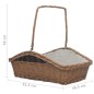 vidaXL Holzkorb mit Tragegriff 61,5 × 46,5 × 58 cm Braun Weide vidaXL Holzkorb mit Tragegriff 61,5 × 46,5 × 58 cm Braun Weide