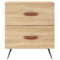 vidaXL Nachttische 2 Stk. Sonoma-Eiche 40x35x47,5 cm Holzwerkstoff