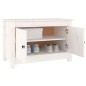 vidaXL Schuhschrank Weiß 70x38x45,5 cm Massivholz Kiefer vidaXL Schuhschrank Weiß 70x38x45,5 cm Massivholz Kiefer