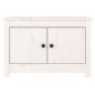 vidaXL Schuhschrank Weiß 70x38x45,5 cm Massivholz Kiefer vidaXL Schuhschrank Weiß 70x38x45,5 cm Massivholz Kiefer
