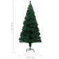 vidaXL Künstlicher Weihnachtsbaum mit Ständer Grün 240 cm Fiberoptik vidaXL Künstlicher Weihnachtsbaum mit Ständer Grün 240 cm Fiberoptik