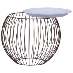 vidaXL Couchtisch Golden Ø 41 cm