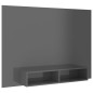 vidaXL TV-Wandschrank Hochglanz-Grau 135x23,5x90 cm Holzwerkstoff vidaXL TV-Wandschrank Hochglanz-Grau 135x23,5x90 cm Holzwerkstoff
