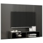 vidaXL TV-Wandschrank Hochglanz-Grau 135x23,5x90 cm Holzwerkstoff vidaXL TV-Wandschrank Hochglanz-Grau 135x23,5x90 cm Holzwerkstoff