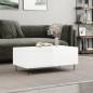 vidaXL Couchtisch Hochglanz-Weiß 90x50x36,5 cm Holzwerkstoff vidaXL Couchtisch Hochglanz-Weiß 90x50x36,5 cm Holzwerkstoff